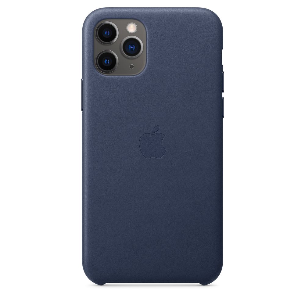 iphone 11 pro leather case midnight blue