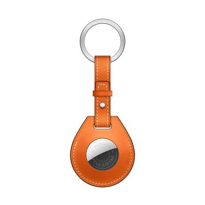 AirTag Hermès Key Ring - Orange