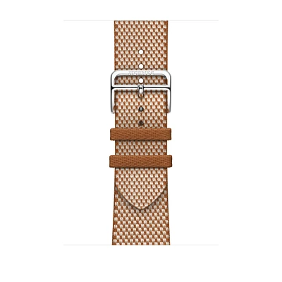 Apple Watch Hermès - 46mm Gold/Écru Toile H Single Tour