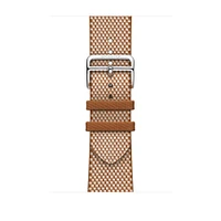 Apple Watch Hermès - 46mm Gold/Écru Toile H Single Tour