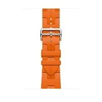 Apple Watch Hermès - 46mm Orange Kilim Single Tour