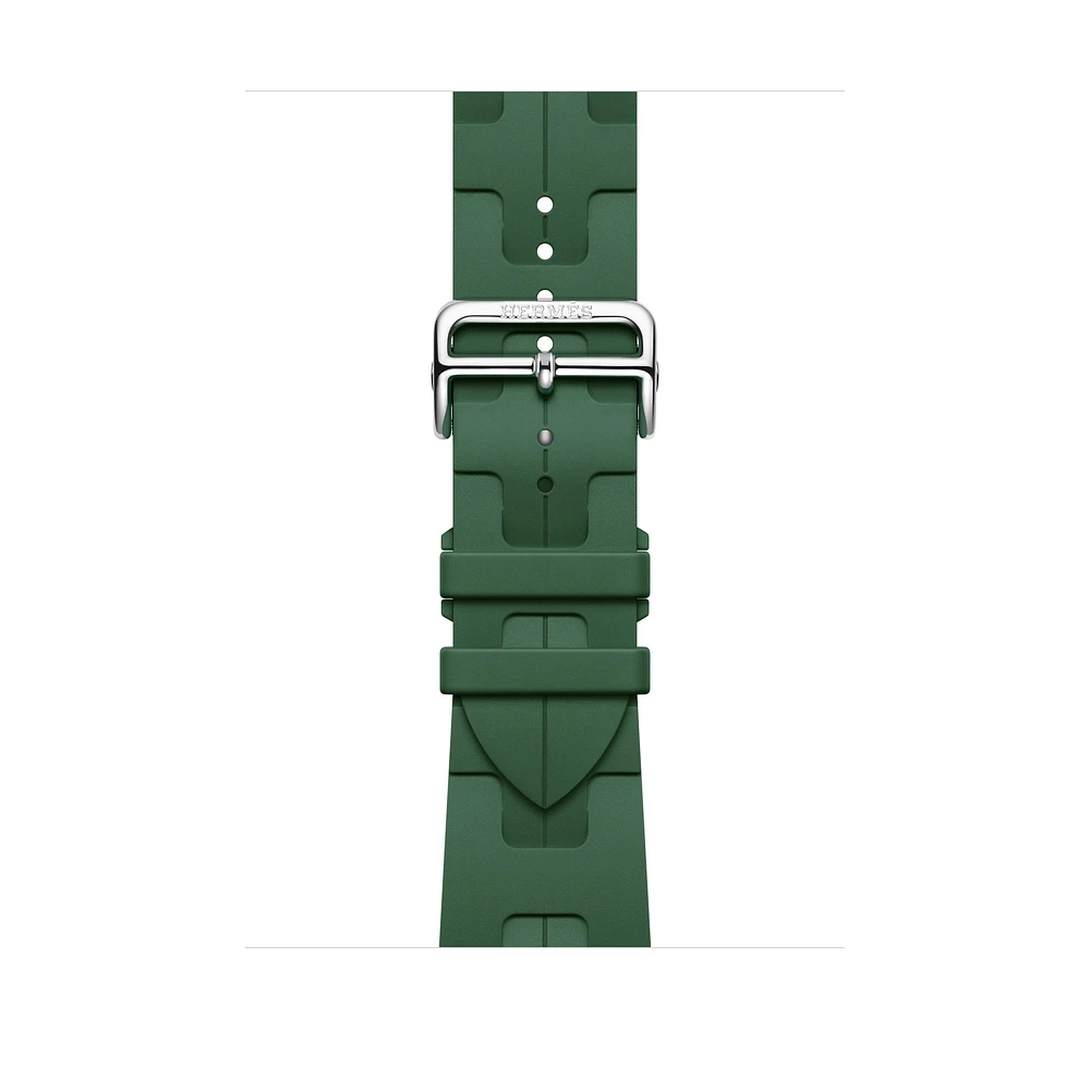 Apple Watch Hermès - 46mm Vert Moyen Kilim Single Tour