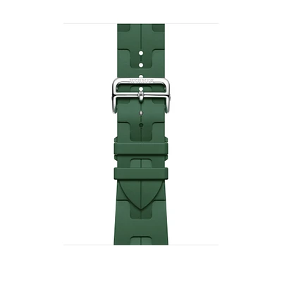 Apple Watch Hermès - 46mm Vert Moyen Kilim Single Tour