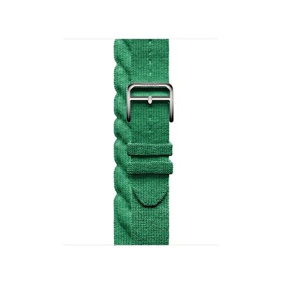 Apple Watch Hermès - 42mm Vert Moyen Torsade Double Tour