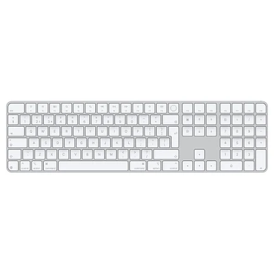 Magic Keyboard with Touch ID and Numeric Keypad for Mac models with Apple silicon (USB–C) - British English - White Keys