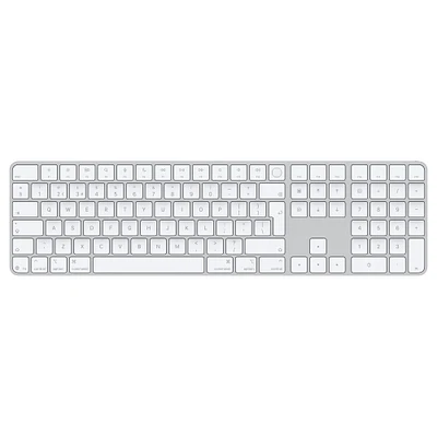 Magic Keyboard with Touch ID and Numeric Keypad for Mac models with Apple silicon (USB‑C) - British English - White Keys