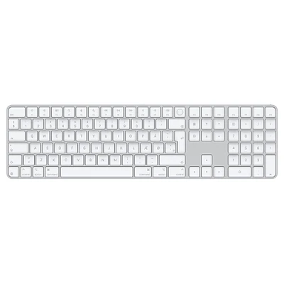 Magic Keyboard with Touch ID and Numeric Keypad for Mac models with Apple silicon (USB–C) - Danish - White Keys