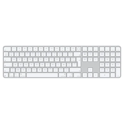 Magic Keyboard with Touch ID and Numeric Keypad for Mac models with Apple silicon (USB–C) - French - White Keys