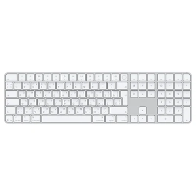 Magic Keyboard with Touch ID and Numeric Keypad for Mac models with Apple silicon (USB‑C) - Russian - White Keys