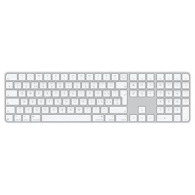 Magic Keyboard with Touch ID and Numeric Keypad for Mac models with Apple silicon (USB–C) - Swiss - White Keys