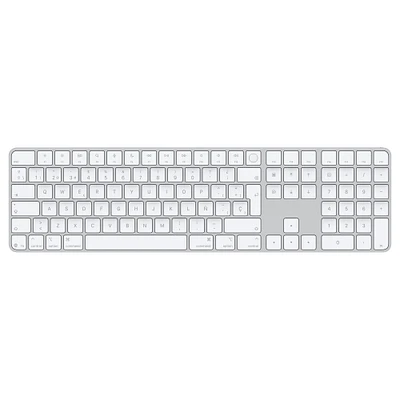 Magic Keyboard with Touch ID and Numeric Keypad for Mac models with Apple silicon (USB–C) - Spanish - White Keys