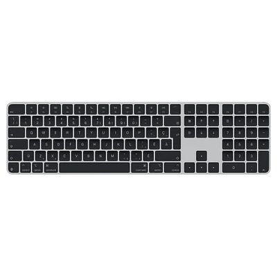 Magic Keyboard with Touch ID and Numeric Keypad for Mac models with Apple silicon (USB–C) - French (Canada) - Black Keys