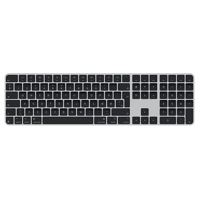 Magic Keyboard with Touch ID and Numeric Keypad for Mac models with Apple silicon (USB–C) - Danish - Black Keys