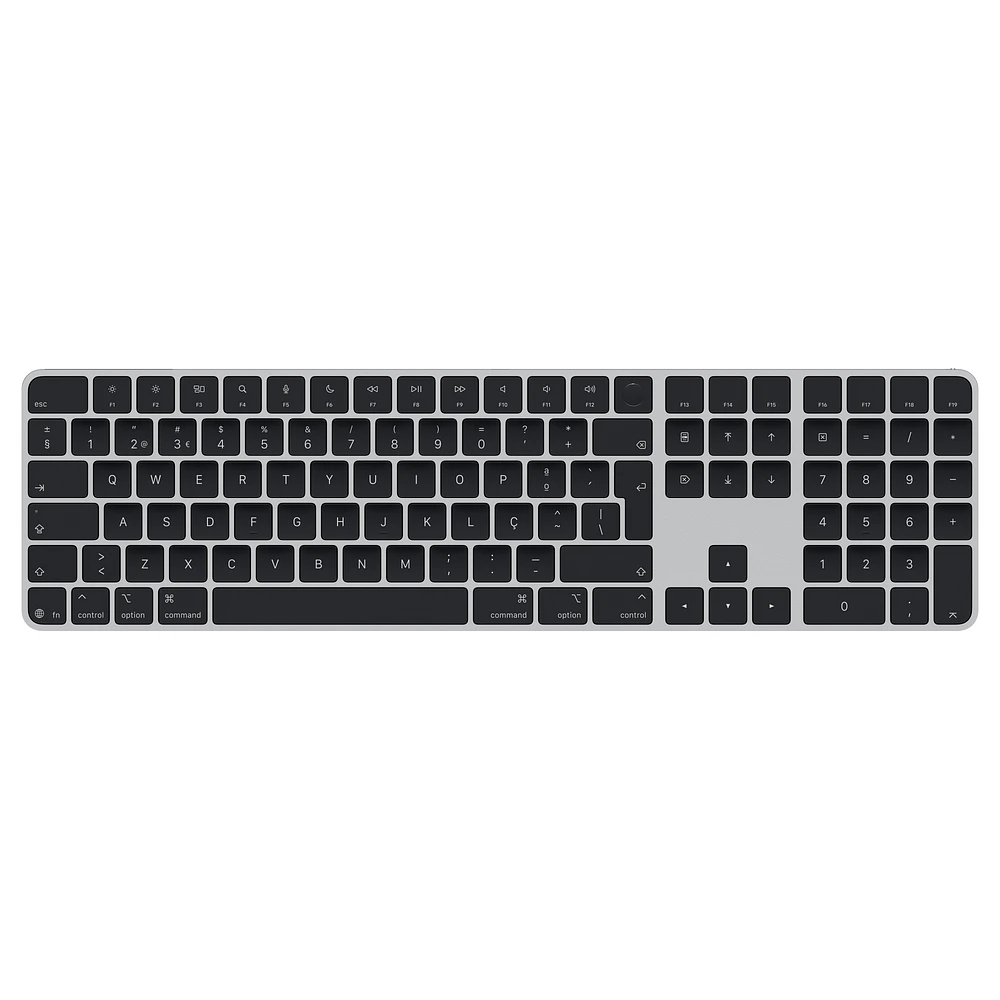 Magic Keyboard with Touch ID and Numeric Keypad for Mac models with Apple silicon (USB–C) - Portuguese - Black Keys