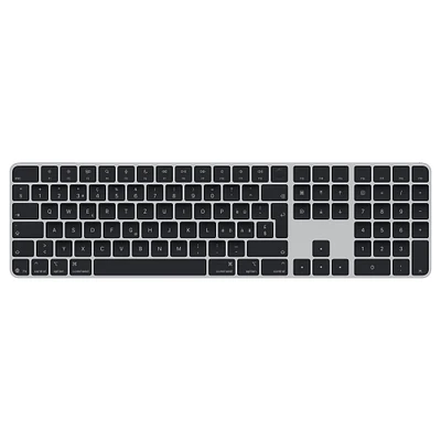 Magic Keyboard with Touch ID and Numeric Keypad for Mac models with Apple silicon (USB–C) - Swiss - Black Keys