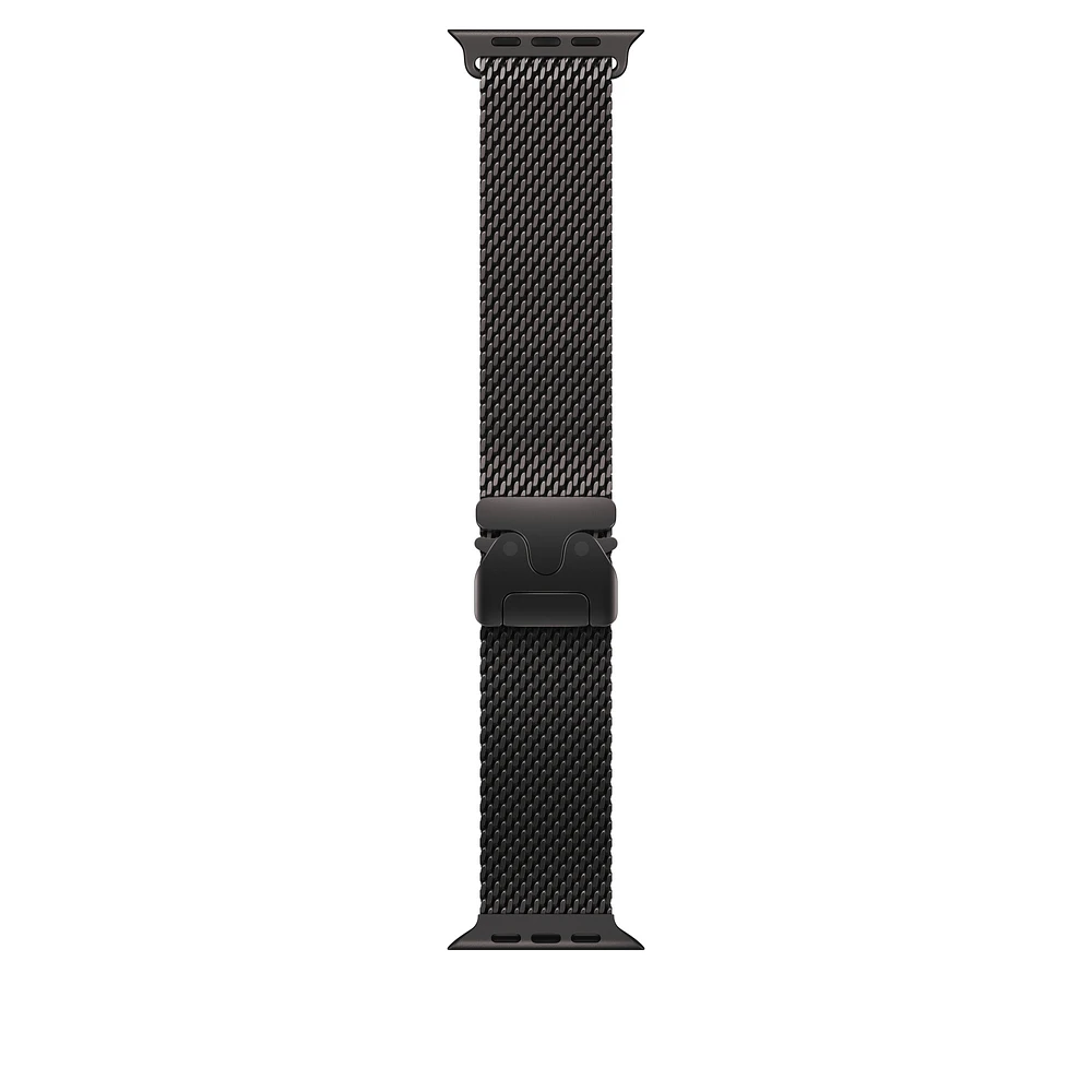 49mm Black Titanium Milanese Loop - Small