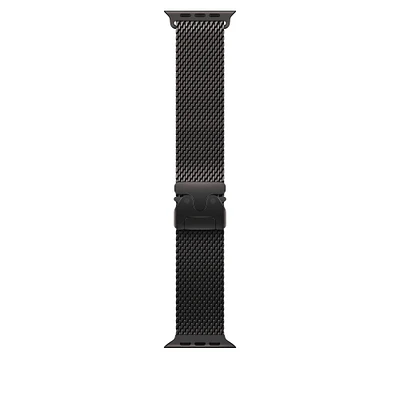 49mm Black Titanium Milanese Loop - Small