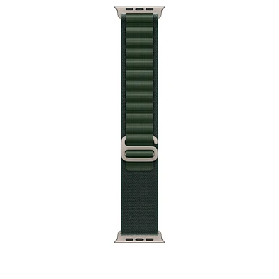 49mm Dark Green Alpine Loop - Small - Natural Titanium Finish