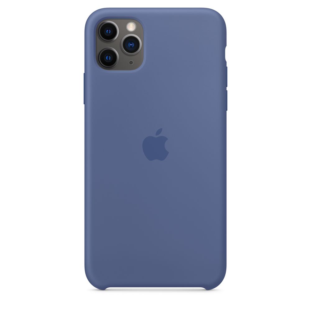 iPhone 11 Pro Max Silicone Case - Linen Blue