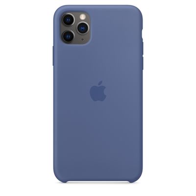 iPhone 11 Pro Max Silicone Case - Linen Blue