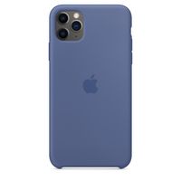 iPhone 11 Pro Max Silicone Case - Linen Blue