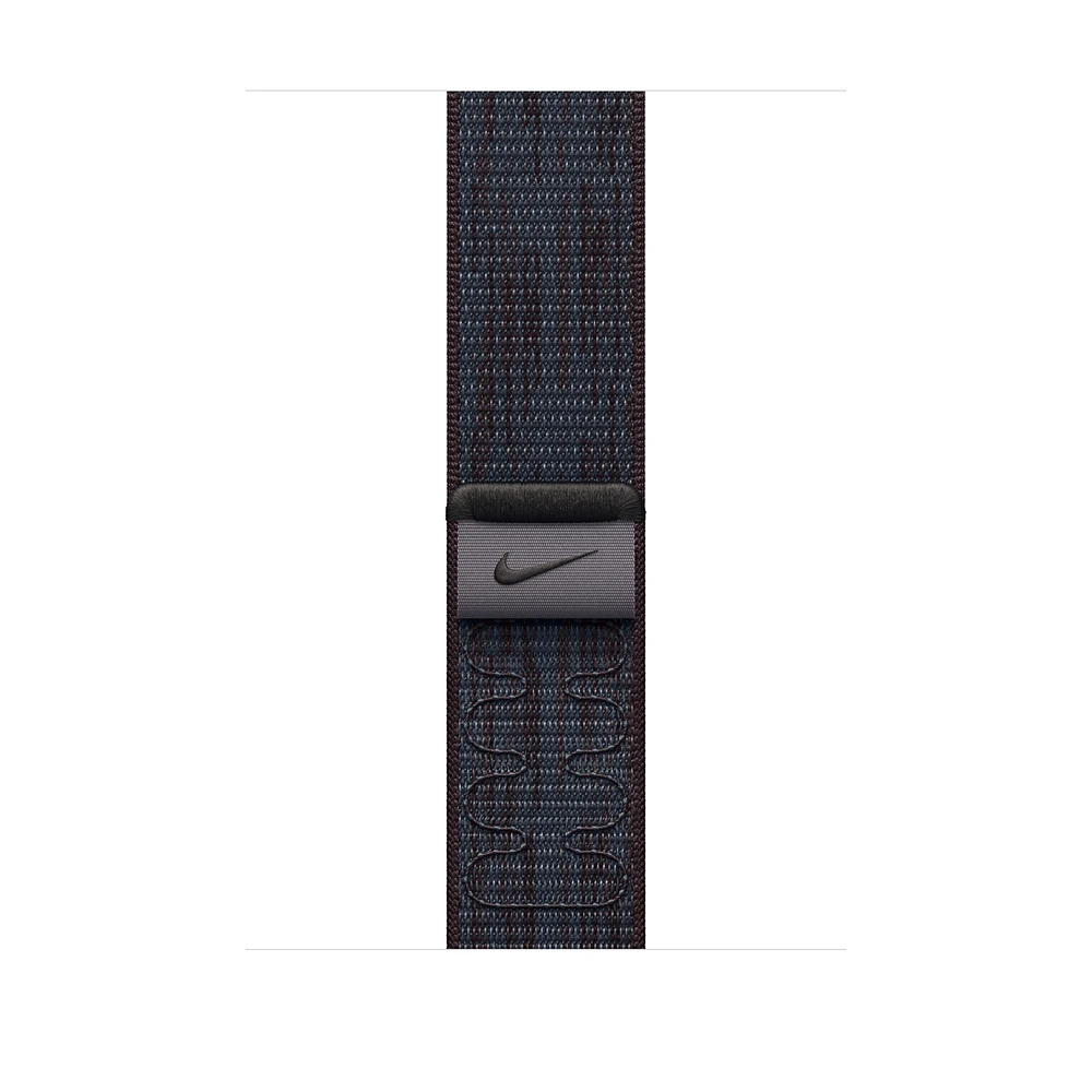 46mm Black/Blue Nike Sport Loop