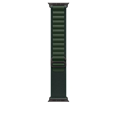 49mm Dark Green Alpine Loop - Small - Black Titanium Finish