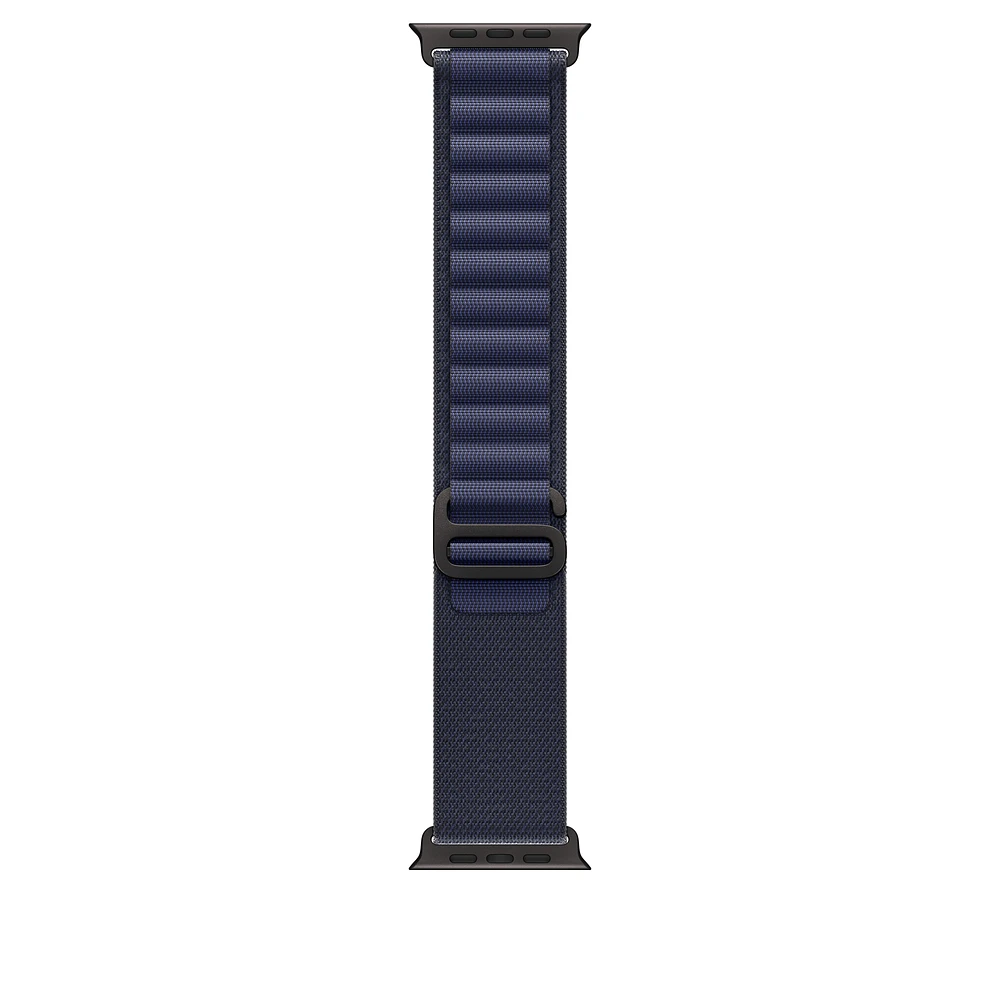 49mm Navy Alpine Loop - Small - Black Titanium Finish