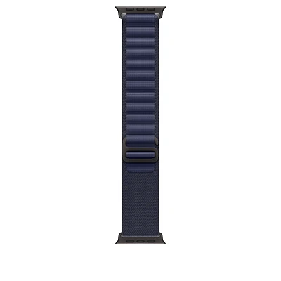 49mm Navy Alpine Loop - Medium - Black Titanium Finish