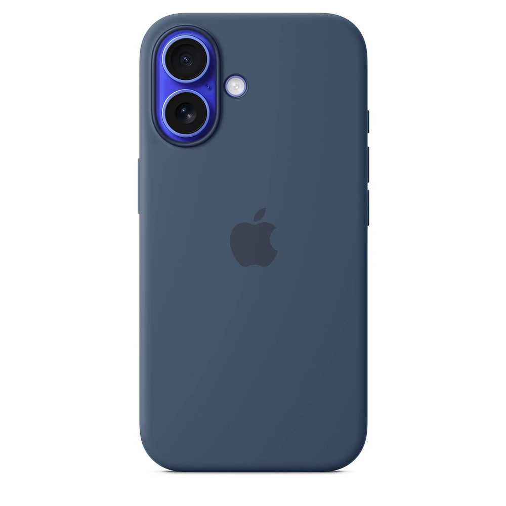 iPhone 16 Silicone Case with MagSafe – Denim