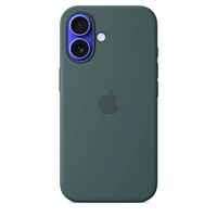 iPhone 16 Silicone Case with MagSafe – Lake Green