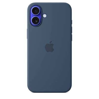 iPhone 16 Plus Silicone Case with MagSafe – Denim