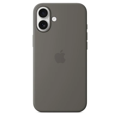 iPhone 16 Plus Silicone Case with MagSafe – Stone Grey