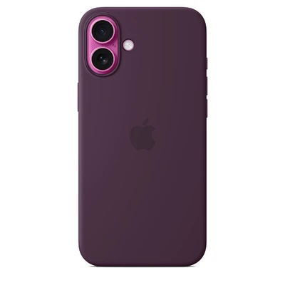 iPhone 16 Plus Silicone Case with MagSafe – Plum