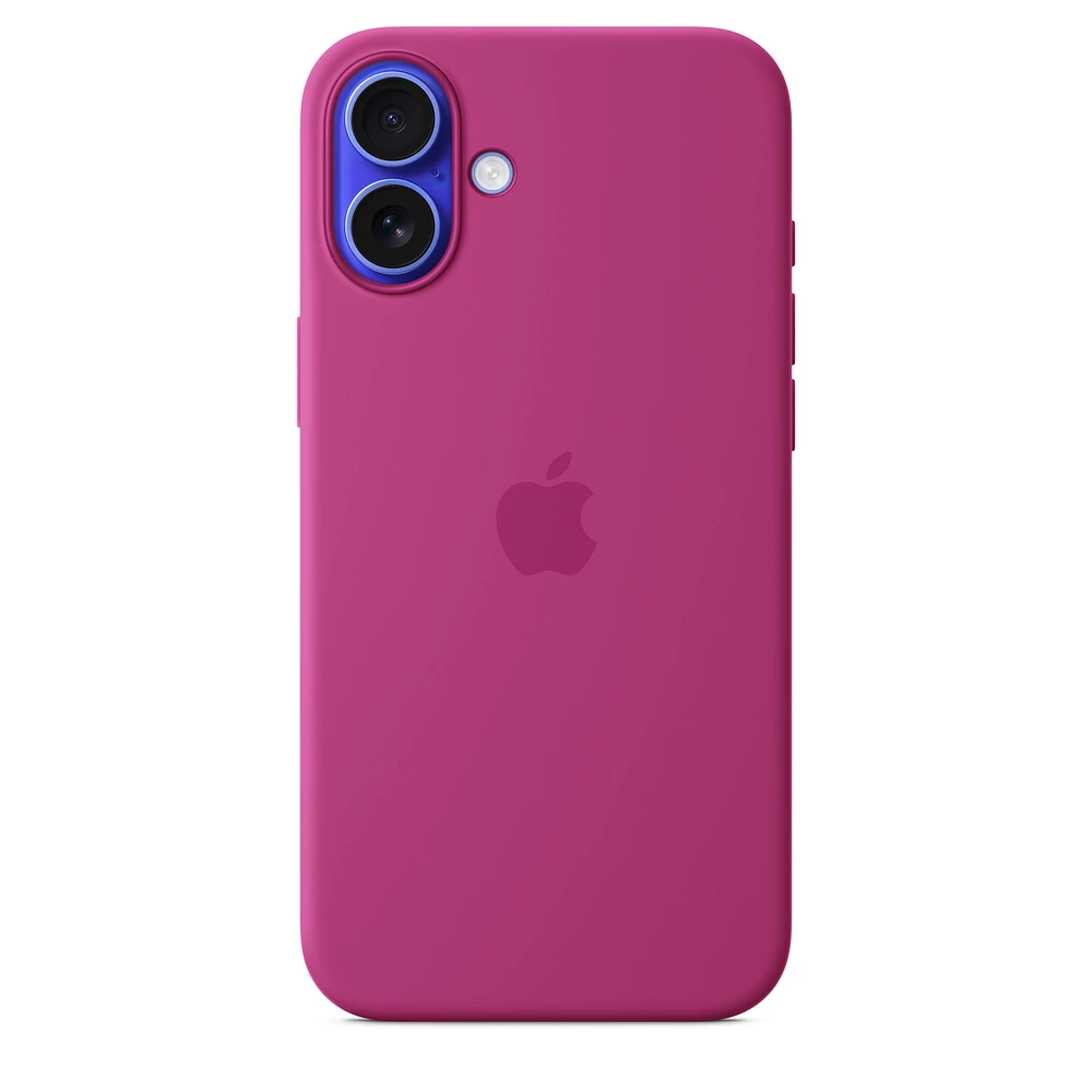 iPhone 16 Plus Silicone Case with MagSafe – Fuchsia