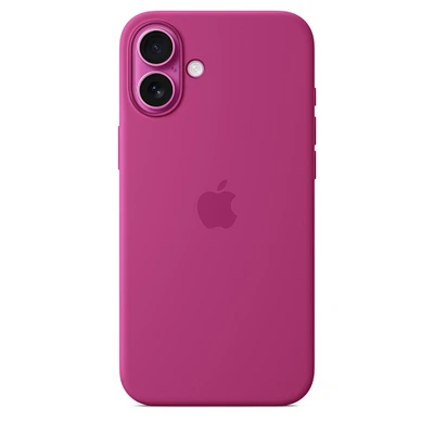 iPhone 16 Plus Silicone Case with MagSafe – Fuchsia