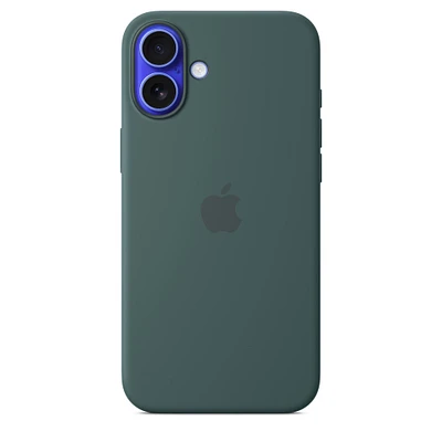 iPhone 16 Plus Silicone Case with MagSafe - Lake Green