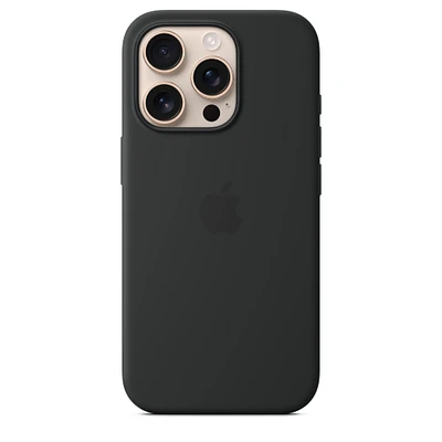 iPhone 16 Pro Silicone Case with MagSafe - Black