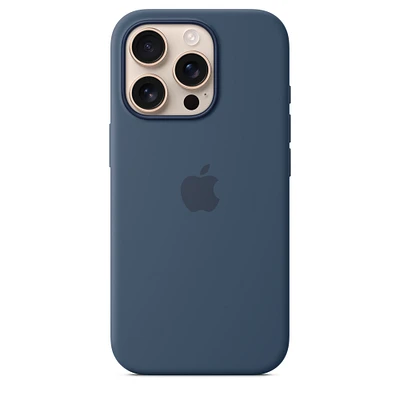 iPhone 16 Pro Silicone Case with MagSafe – Denim