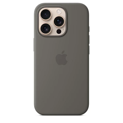 iPhone 16 Pro Silicone Case with MagSafe – Stone Grey