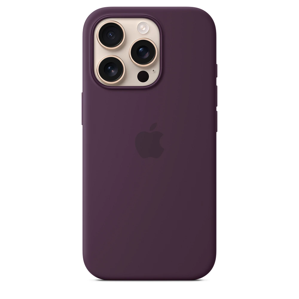 iPhone 16 Pro Silicone Case with MagSafe - Plum