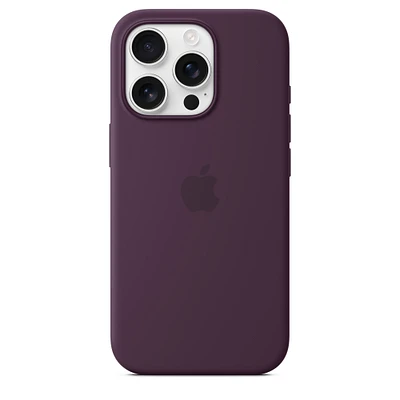 iPhone 16 Pro Silicone Case with MagSafe – Plum