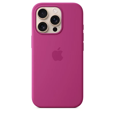 iPhone 16 Pro Silicone Case with MagSafe – Fuchsia