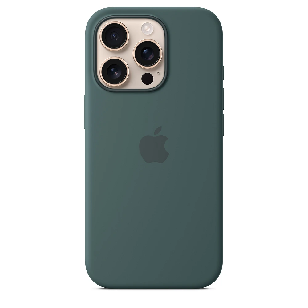 iPhone 16 Pro Silicone Case with MagSafe - Lake Green