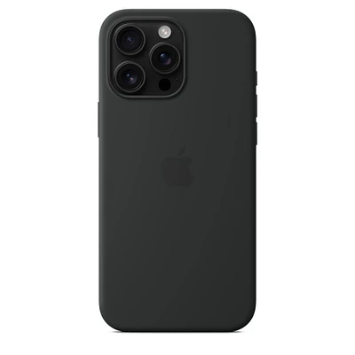 iPhone 16 Pro Max Silicone Case with MagSafe – Black