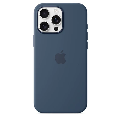 iPhone 16 Pro Max Silicone Case with MagSafe – Denim