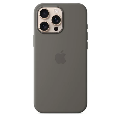 iPhone 16 Pro Max Silicone Case with MagSafe – Stone Grey