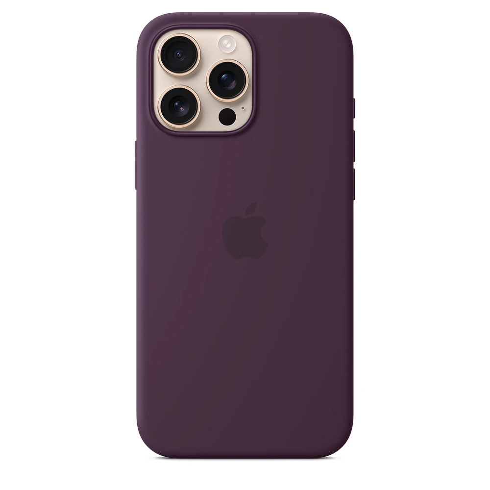 iPhone 16 Pro Max Silicone Case with MagSafe - Plum