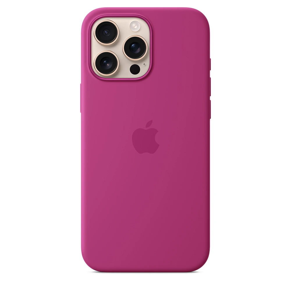 iPhone 16 Pro Max Silicone Case with MagSafe – Fuchsia