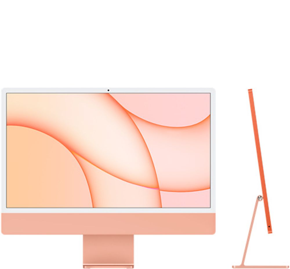 24-inch Orange iMac with 4.5K Retina display